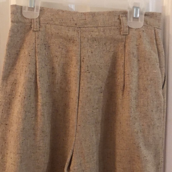 Vintage Pleated Tan/Brown Pants - Picture 3 of 7